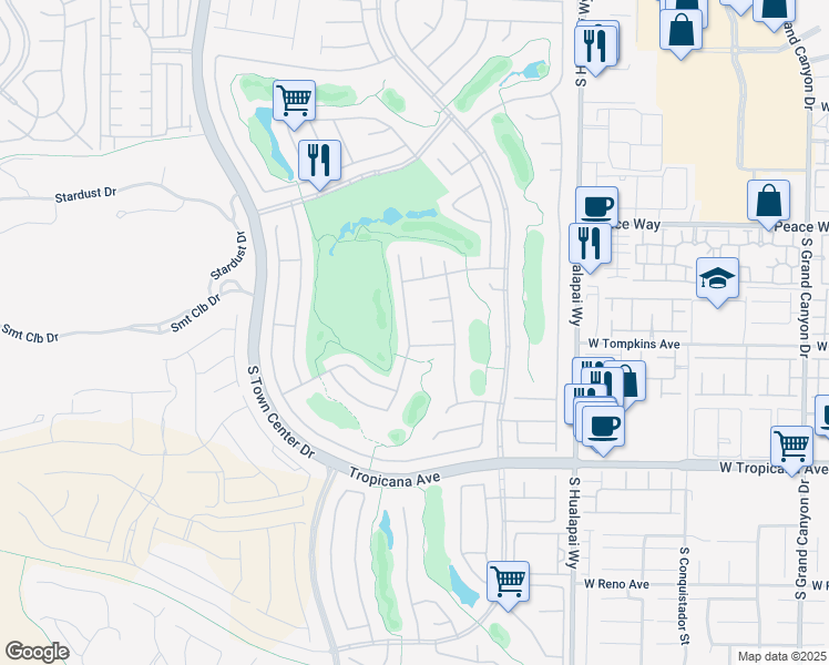 map of restaurants, bars, coffee shops, grocery stores, and more near 4648 Riva De Romanza Street in Las Vegas