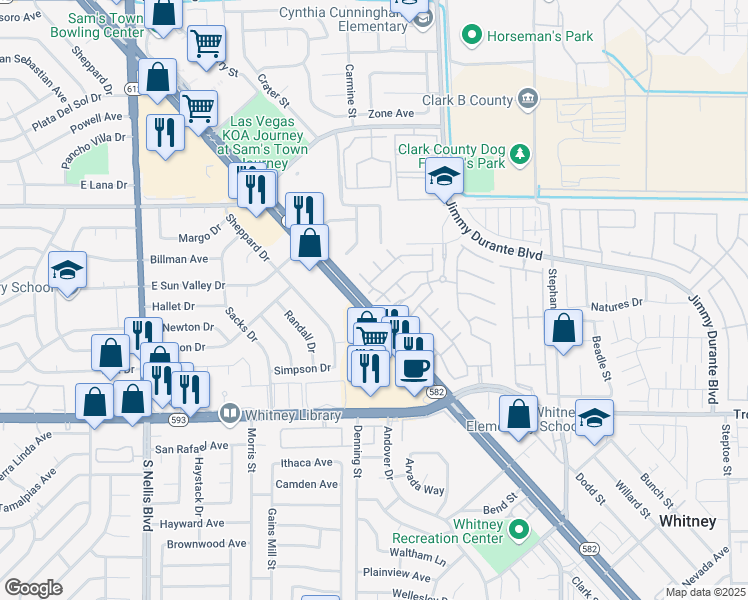 map of restaurants, bars, coffee shops, grocery stores, and more near 5420 Stacked Chips Road in Las Vegas