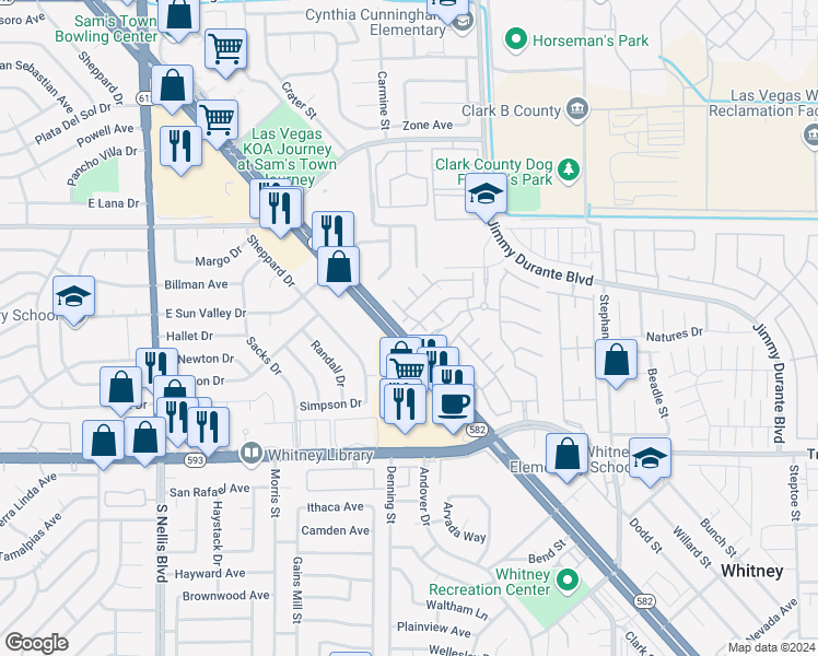 map of restaurants, bars, coffee shops, grocery stores, and more near 5408 Stacked Chips Road in Las Vegas