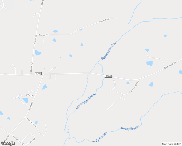 map of restaurants, bars, coffee shops, grocery stores, and more near Brassfield Road in Creedmoor