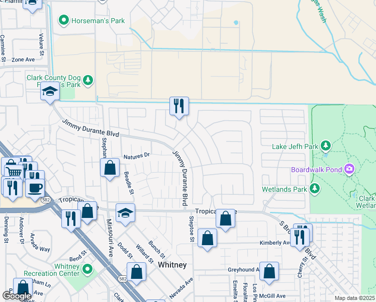 map of restaurants, bars, coffee shops, grocery stores, and more near 4678 Carefree Drive in Las Vegas