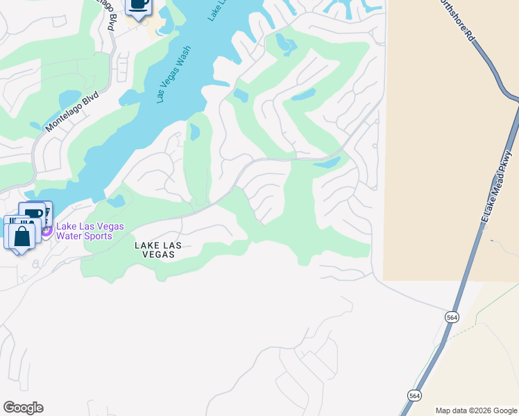 map of restaurants, bars, coffee shops, grocery stores, and more near 2 Mezza Luna Court in Henderson