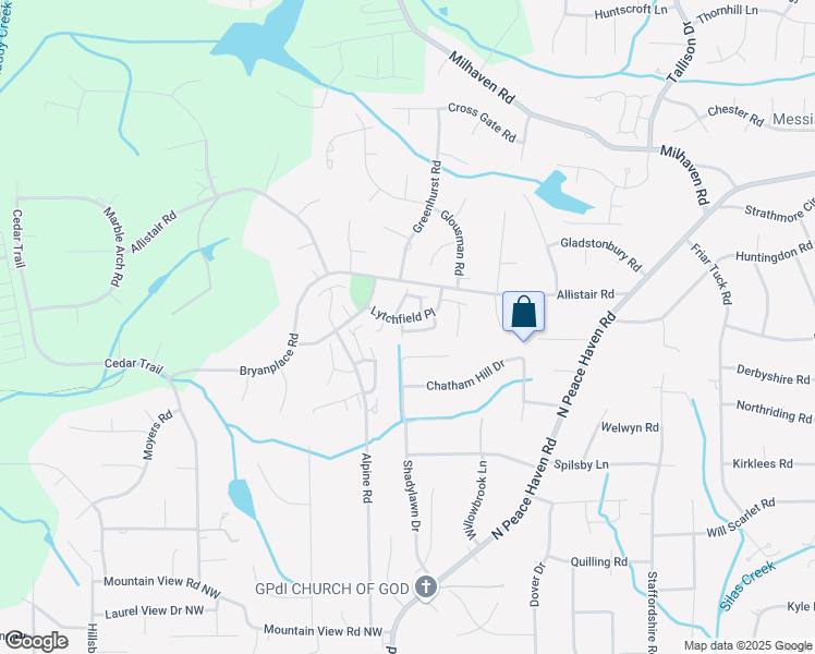 map of restaurants, bars, coffee shops, grocery stores, and more near 850 Brookleigh Court in Winston-Salem