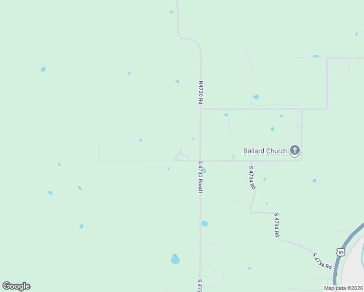 map of restaurants, bars, coffee shops, grocery stores, and more near 472939 East 630 Road in Watts