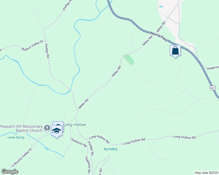 map of restaurants, bars, coffee shops, grocery stores, and more near 2926 Miller Road in Powell
