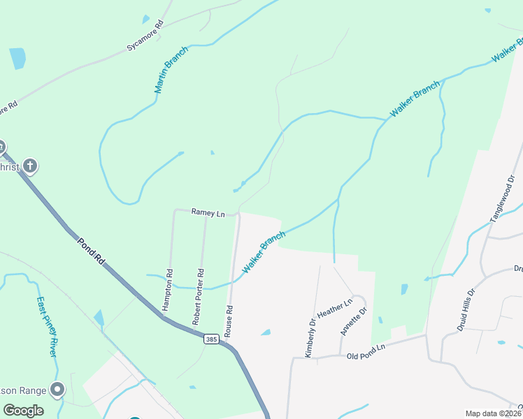 map of restaurants, bars, coffee shops, grocery stores, and more near 206 Rouse Road in Dickson