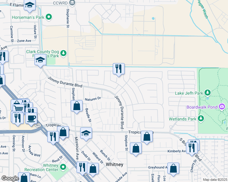 map of restaurants, bars, coffee shops, grocery stores, and more near 6017 Ablette Avenue in Las Vegas