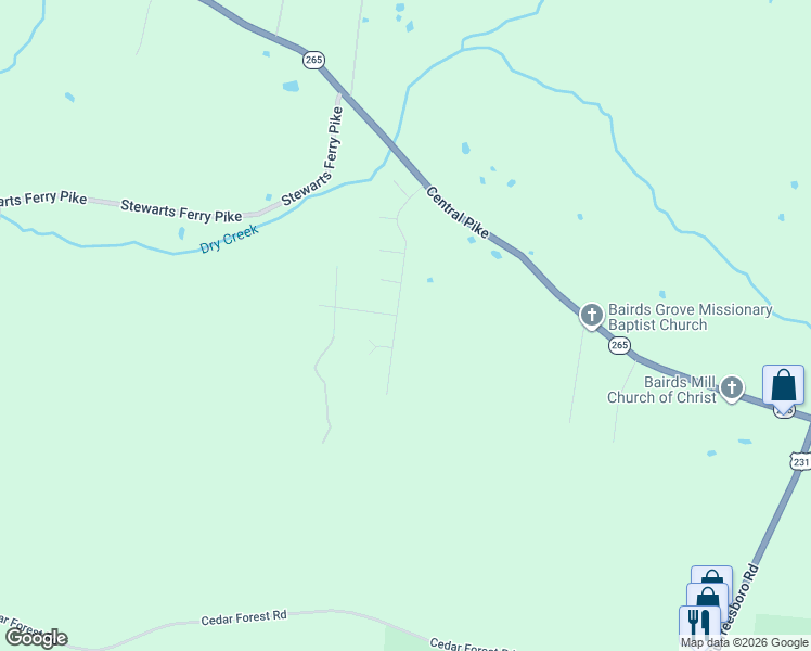 map of restaurants, bars, coffee shops, grocery stores, and more near 123 Legends Ridge Drive in Lebanon