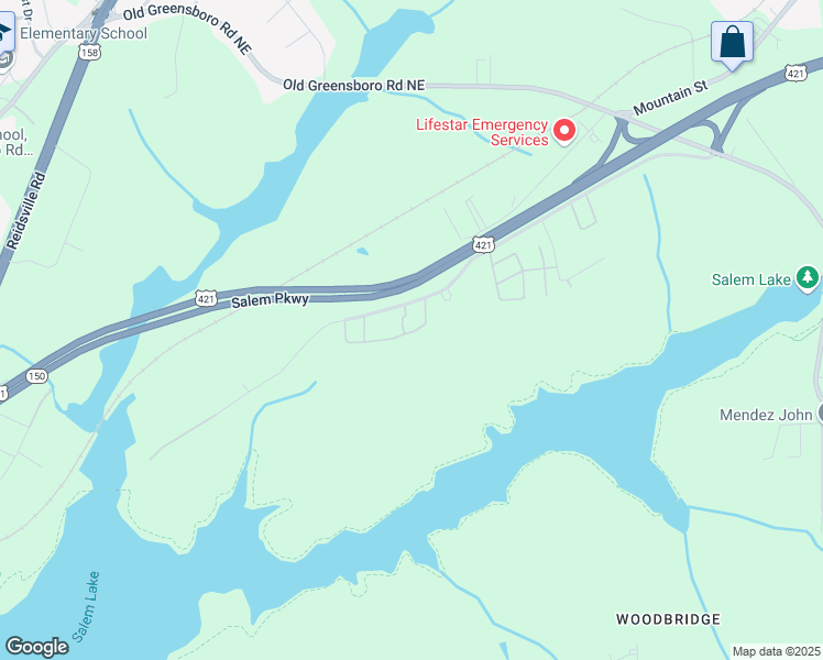 map of restaurants, bars, coffee shops, grocery stores, and more near 608 Timberline Drive Southeast in Winston-Salem