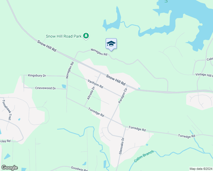 map of restaurants, bars, coffee shops, grocery stores, and more near 915 Variform Road in Durham