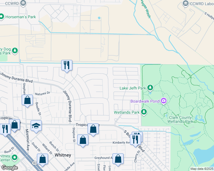 map of restaurants, bars, coffee shops, grocery stores, and more near 4633 Califa Drive in Las Vegas