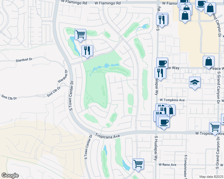 map of restaurants, bars, coffee shops, grocery stores, and more near 4636 Riva De Romanza Street in Las Vegas