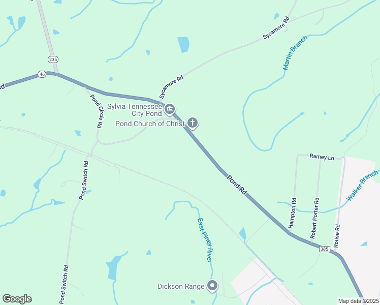 map of restaurants, bars, coffee shops, grocery stores, and more near in Dickson