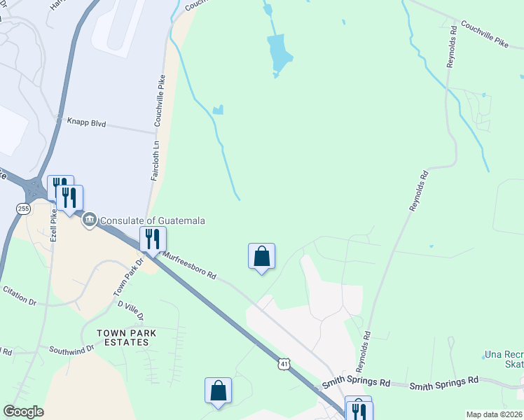 map of restaurants, bars, coffee shops, grocery stores, and more near in Nashville