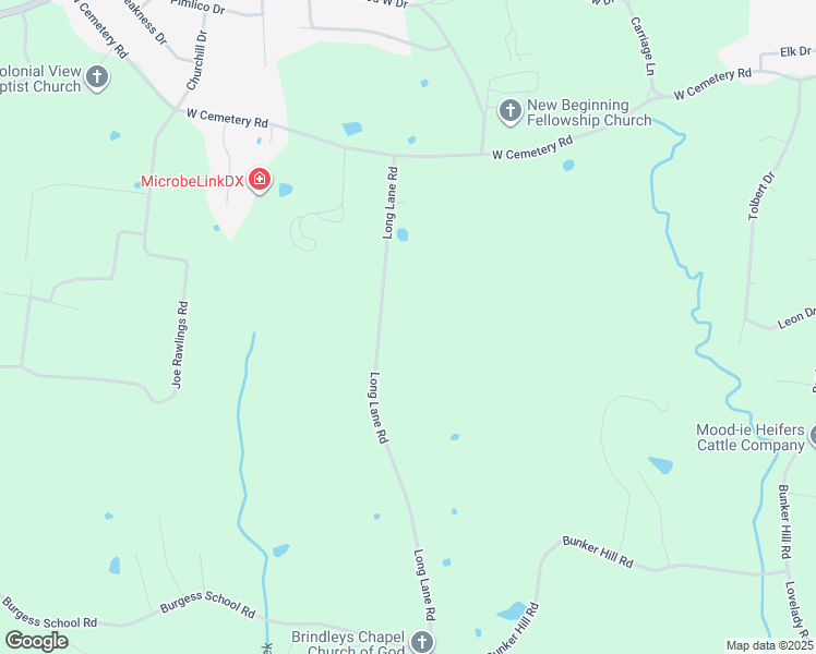 map of restaurants, bars, coffee shops, grocery stores, and more near 3352 Long Lane Road in Cookeville