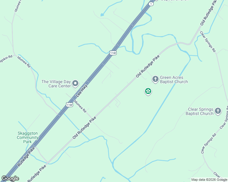 map of restaurants, bars, coffee shops, grocery stores, and more near 10041 Old Rutledge Pike in Mascot