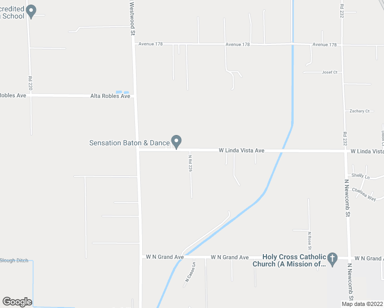 map of restaurants, bars, coffee shops, grocery stores, and more near 2191 West Linda Vista Avenue in Porterville