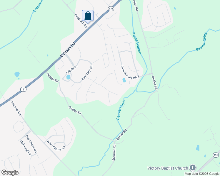 map of restaurants, bars, coffee shops, grocery stores, and more near 7320 Foxhaven Road in Knoxville
