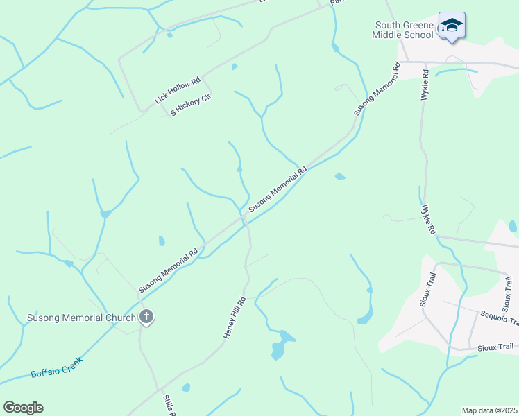 map of restaurants, bars, coffee shops, grocery stores, and more near 749 Susong Memorial Road in Greeneville