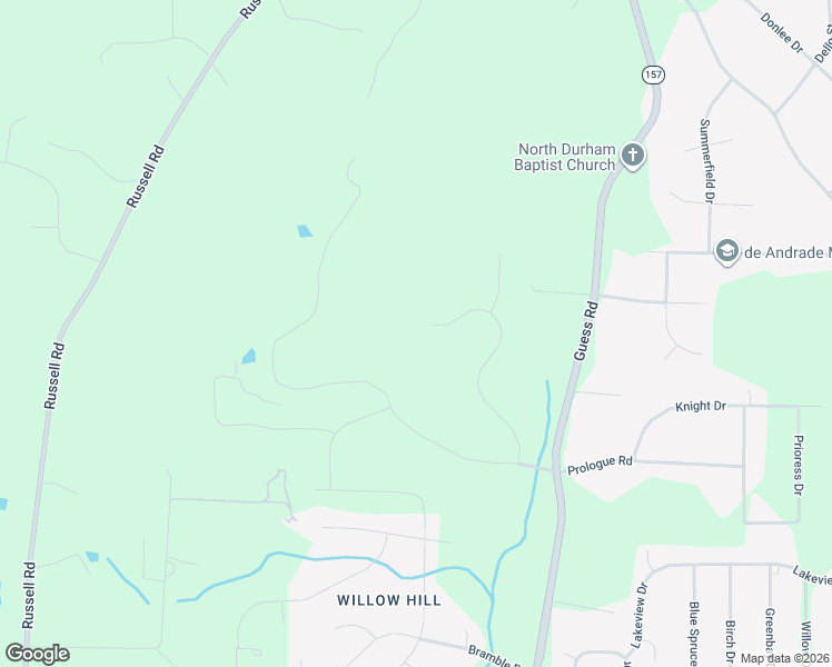 map of restaurants, bars, coffee shops, grocery stores, and more near 6020 Scalybark Road in Durham