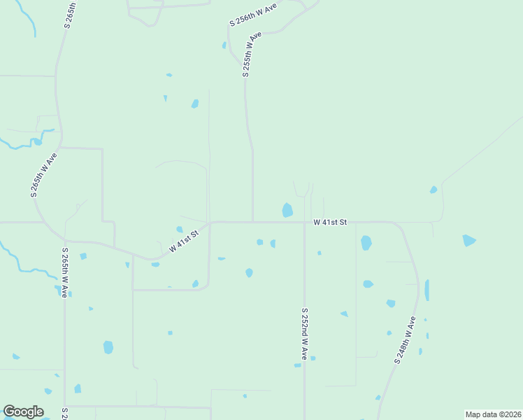 map of restaurants, bars, coffee shops, grocery stores, and more near 25419 West 41st Street in Sand Springs