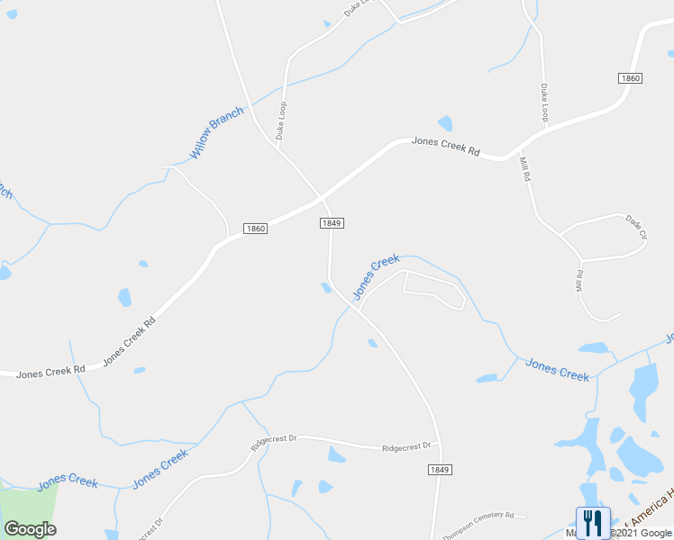 map of restaurants, bars, coffee shops, grocery stores, and more near 1220 Rock Church Road in Dickson