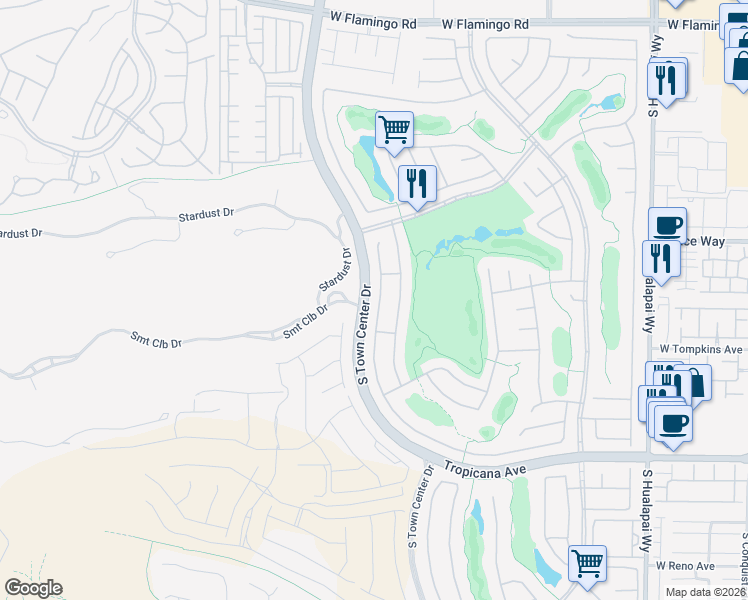 map of restaurants, bars, coffee shops, grocery stores, and more near 4649 Denaro Drive in Las Vegas