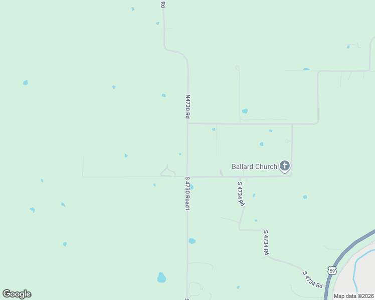 map of restaurants, bars, coffee shops, grocery stores, and more near 472939 East 630 Road in Watts