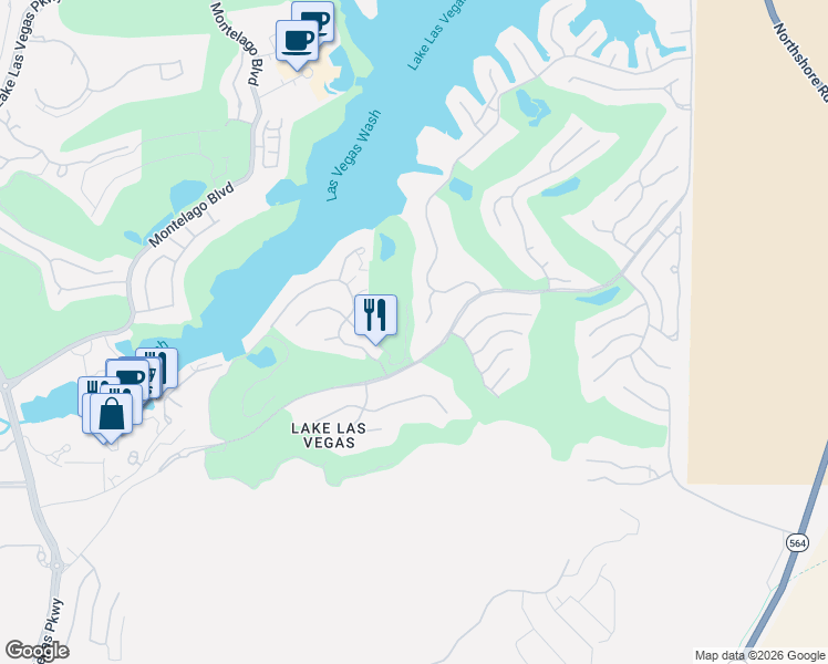map of restaurants, bars, coffee shops, grocery stores, and more near 1 Costa Del Sol Court in Henderson