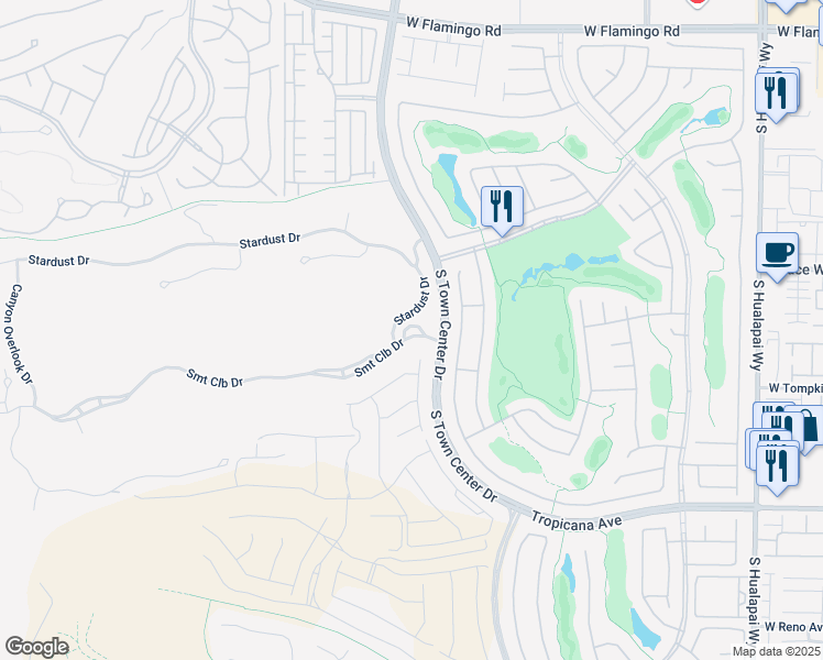 map of restaurants, bars, coffee shops, grocery stores, and more near 10775 Summit Club Dr in Las Vegas