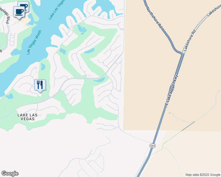 map of restaurants, bars, coffee shops, grocery stores, and more near 18 Placa De Rei Court in Henderson