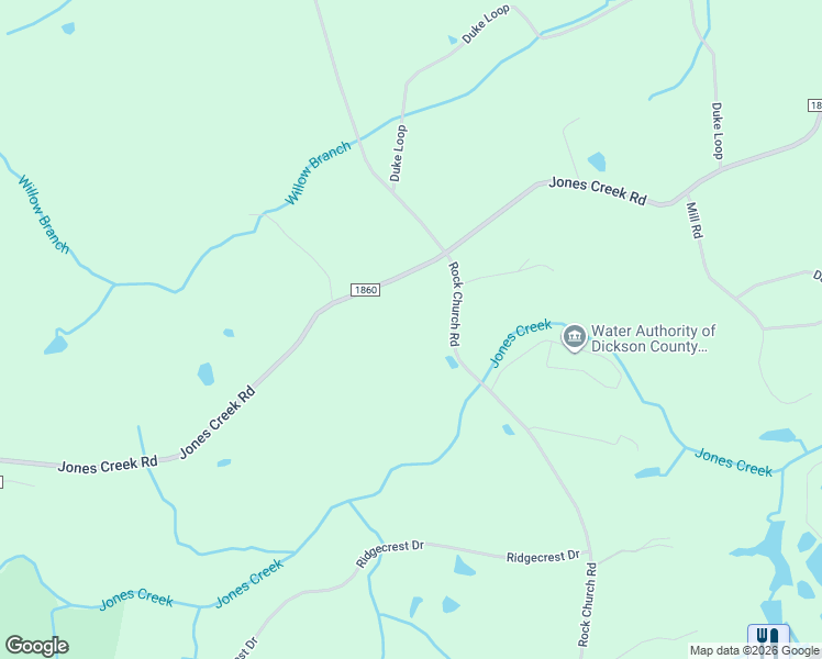 map of restaurants, bars, coffee shops, grocery stores, and more near 1494 Jones Creek Road in Dickson