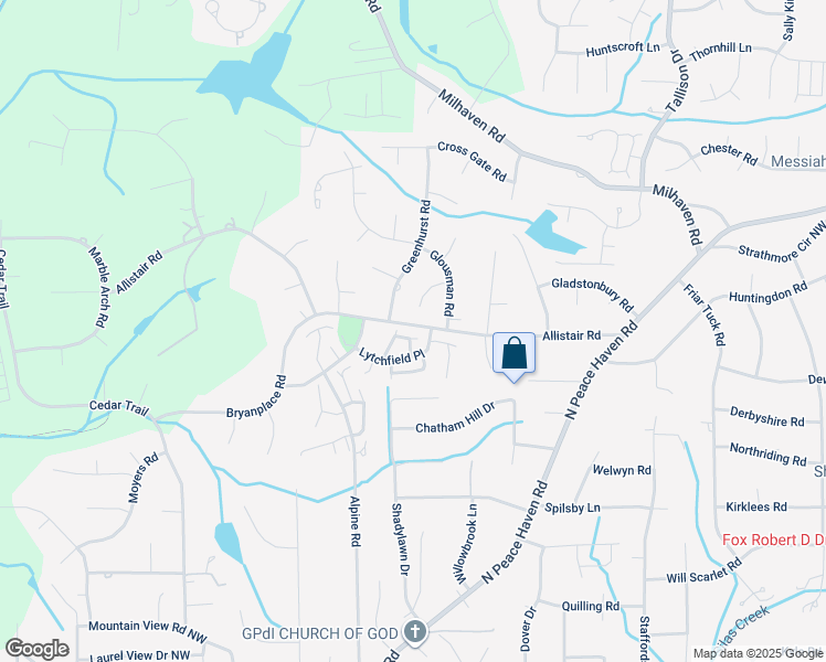 map of restaurants, bars, coffee shops, grocery stores, and more near 703 Devon Court in Winston-Salem