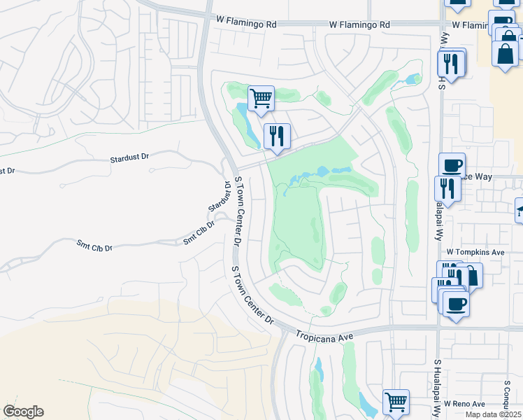 map of restaurants, bars, coffee shops, grocery stores, and more near 4589 Bersaglio Street in Las Vegas