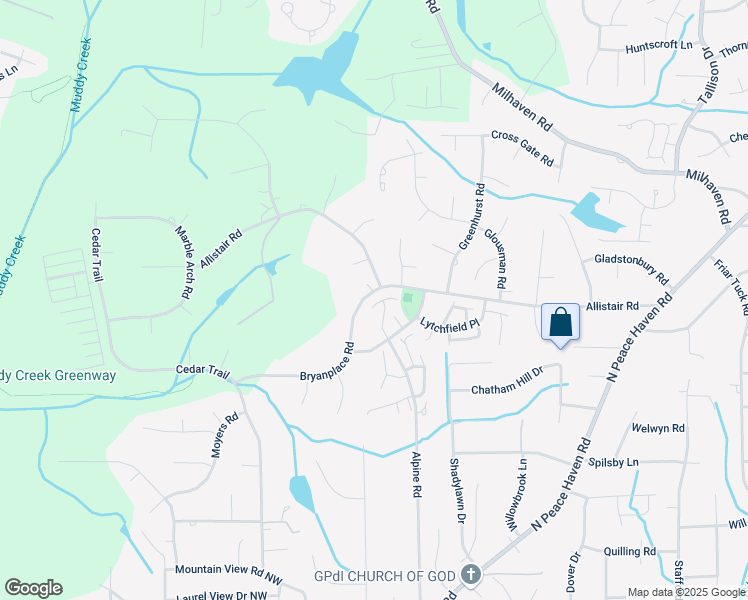map of restaurants, bars, coffee shops, grocery stores, and more near 920 Brintonial Way in Winston-Salem
