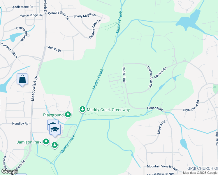 map of restaurants, bars, coffee shops, grocery stores, and more near 409 Torrington Lane in Winston-Salem