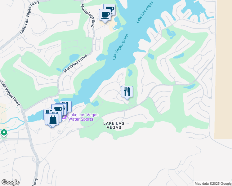 map of restaurants, bars, coffee shops, grocery stores, and more near 19 Rue Grimaldi Way in Henderson