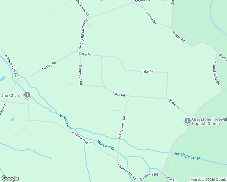 map of restaurants, bars, coffee shops, grocery stores, and more near 311 Laws Road in Greeneville