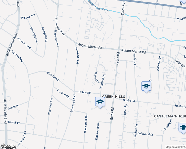 map of restaurants, bars, coffee shops, grocery stores, and more near 4015 Dorcas Drive in Nashville
