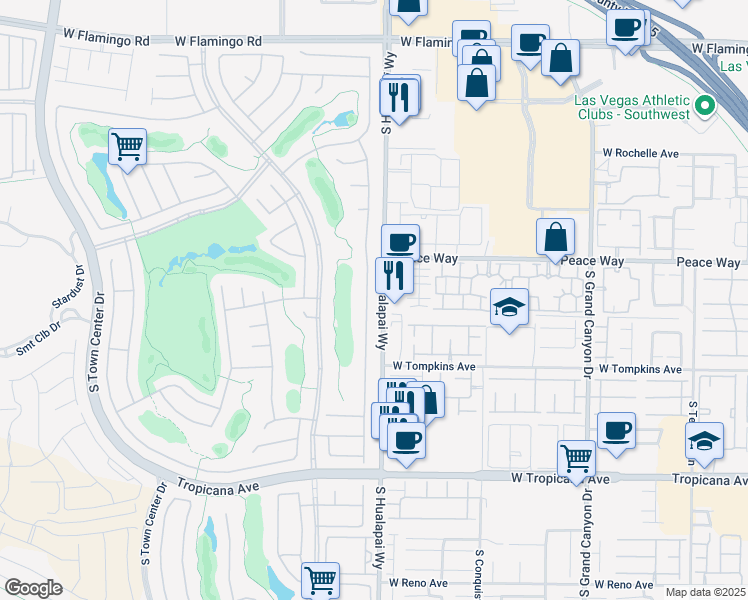 map of restaurants, bars, coffee shops, grocery stores, and more near 4584 Regalo Bello Street in Las Vegas
