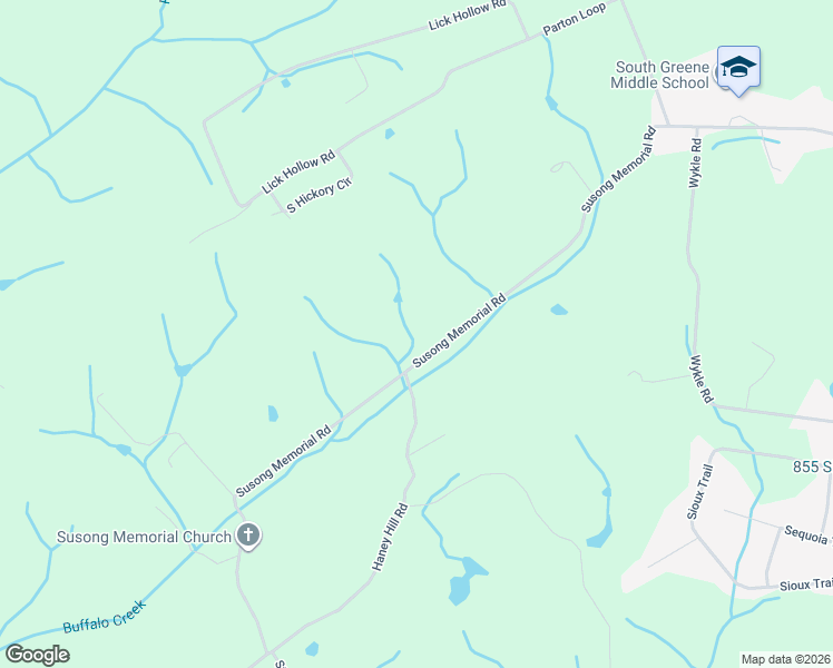 map of restaurants, bars, coffee shops, grocery stores, and more near 700 Susong Memorial Road in Greeneville