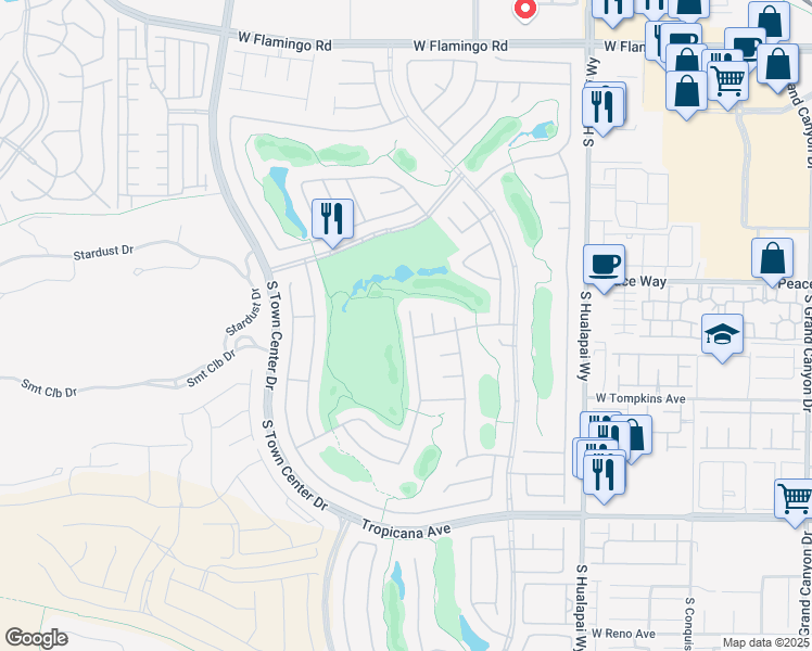 map of restaurants, bars, coffee shops, grocery stores, and more near 4565 Riva De Romanza Street in Las Vegas