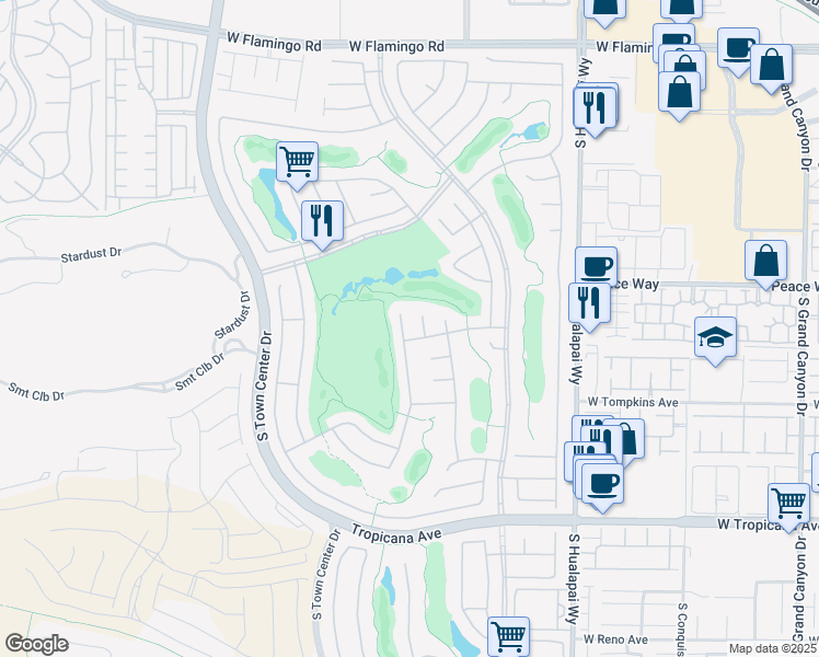 map of restaurants, bars, coffee shops, grocery stores, and more near 4570 Riva De Romanza Street in Las Vegas