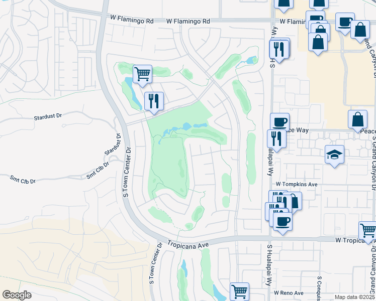 map of restaurants, bars, coffee shops, grocery stores, and more near 4565 Riva De Romanza Street in Las Vegas