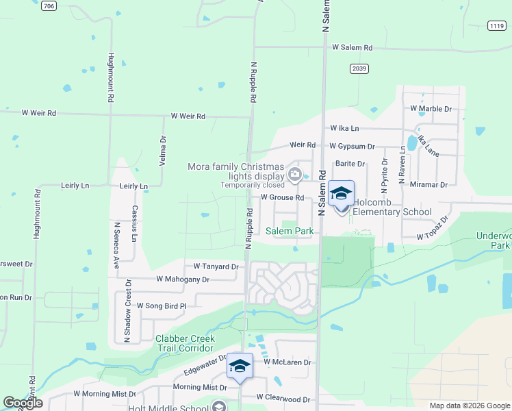 map of restaurants, bars, coffee shops, grocery stores, and more near 2961 Bluegrass Place in Fayetteville