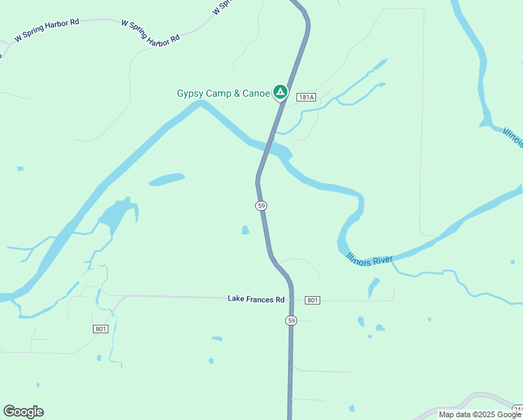 map of restaurants, bars, coffee shops, grocery stores, and more near South Highway 59 in Benton County