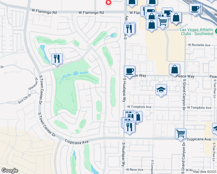 map of restaurants, bars, coffee shops, grocery stores, and more near 4574 Fiore Bella Boulevard in Las Vegas