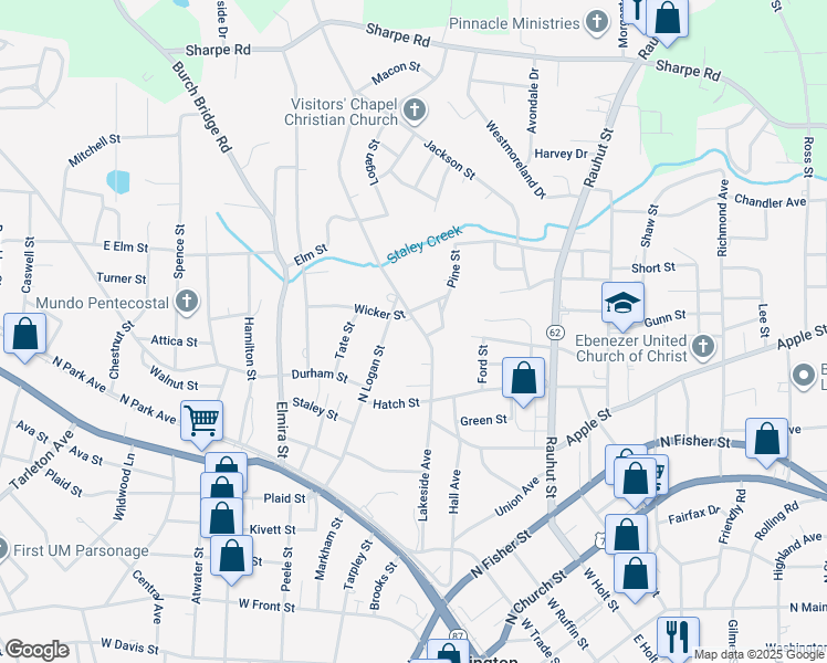 map of restaurants, bars, coffee shops, grocery stores, and more near 506 Lakeside Avenue in Burlington