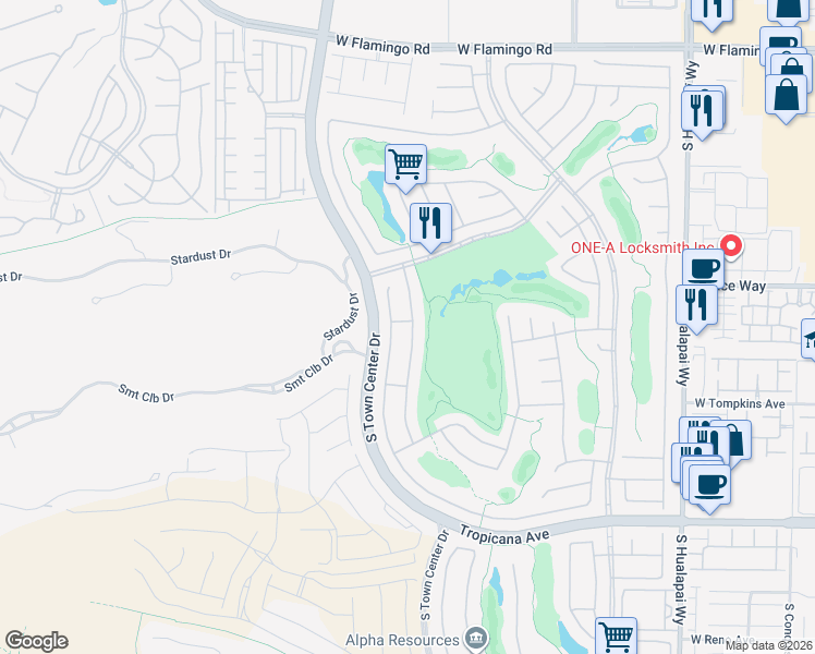 map of restaurants, bars, coffee shops, grocery stores, and more near 4573 Bersaglio Street in Las Vegas