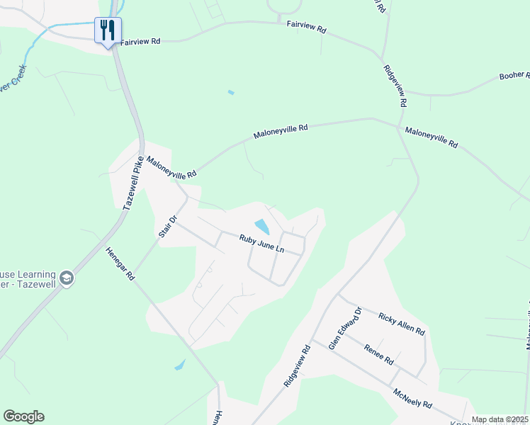 map of restaurants, bars, coffee shops, grocery stores, and more near 6626 Mission Springs Lane in Knox County